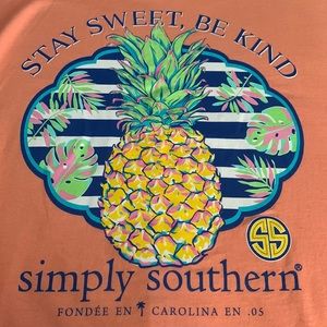 New Peach Simply Southern Shirt